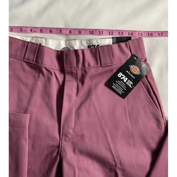 Dickies 874 Women's Work Pants 6 Reg Mauve Pink Original Fit Straight Leg New - Picture 7 of 11